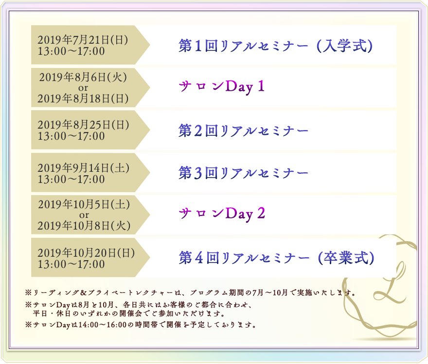 仮スケジュール