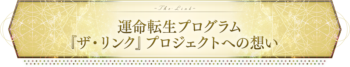 運命転生プログラム『ザ・リンク』への想い