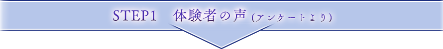 体験者の声