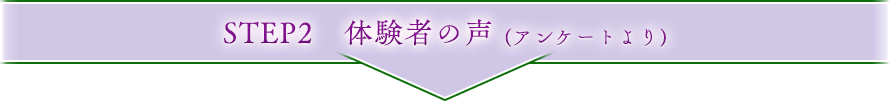 体験者の声