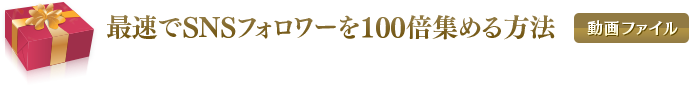 最速でSNSフォロワーを100倍集める方法（動画ファイル）