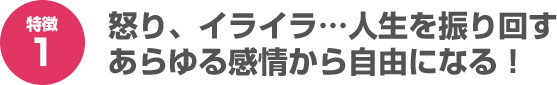 怒り、イライラ…人生を振り回すあらゆる感情から自由になる！