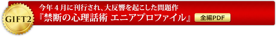 今年４月に刊行され、大反響を起こした問題作『禁断の心理話術 エニアプロファイル』【全編PDF】