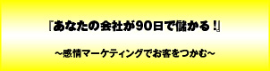 あなたの会社が90日で儲かる!〜感情マーケティングでお客をつかむ〜