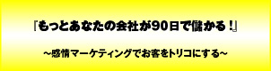 もっとあなたの会社が90日で儲かる!〜感情マーケティングでお客をトリコにする〜