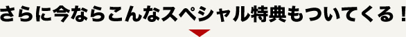 さらに今ならこんなスペシャル特典もついてくる！