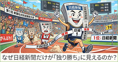 なぜ、日経新聞だけが「独り勝ち」に見えるのか？