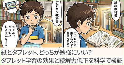 紙とタブレット、どっちが勉強にいい？ーータブレット学習の効果と読解力低下を科学で検証