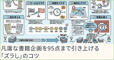 凡庸な書籍企画を95点まで引き上げる「ズラし」のコツ