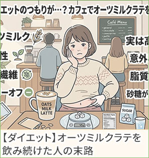 【ダイエット】オーツミルクラテを飲み続けた人の末路