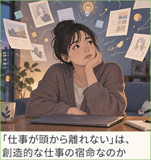 「仕事が頭から離れない」は、創造的な仕事の宿命なのか