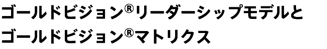 ゴールドビジョン®︎リーダーシップモデルと ゴールドビジョン®︎マトリクス