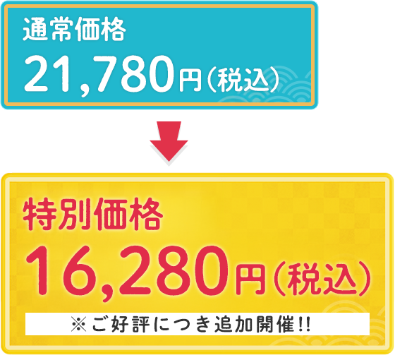 特別価格 16,280円（税込）