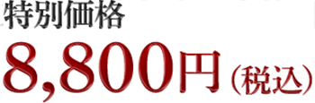 特別価格8,800円（税込）
