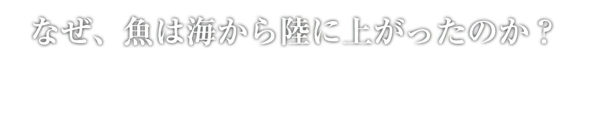 なぜ、魚は海から陸に上がったのか？