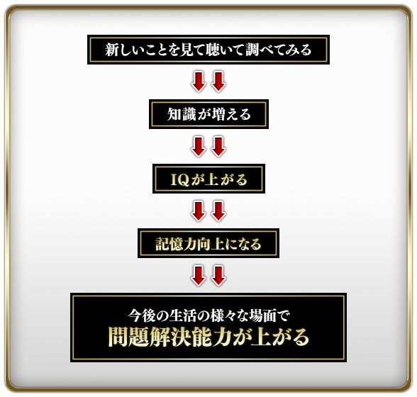 IQを一気に引き上げるポイント図