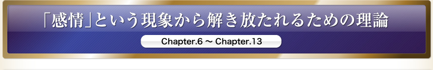 「感情」という現象から解き放たれるための理論 　 