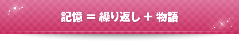 記憶＝繰り返し＋物語