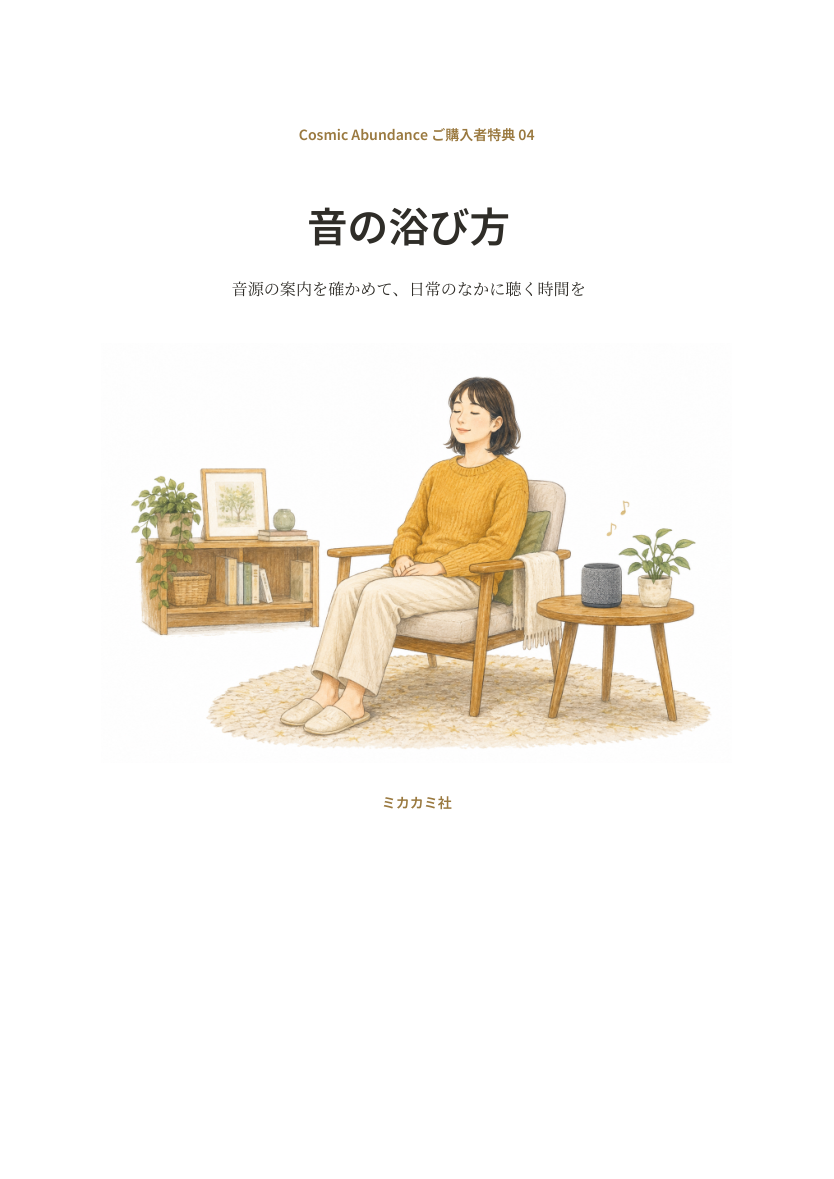 音の浴び方 表紙