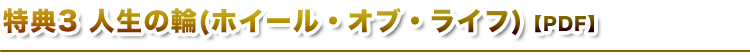 人生の輪(ホイール・オブ・ライフ)【PDF】