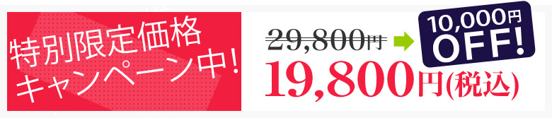 先着500名様限定特別価格キャンペーン中