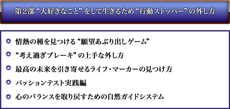第２部“大好きなこと”をして生きるため“行動ストッパー”の外し方