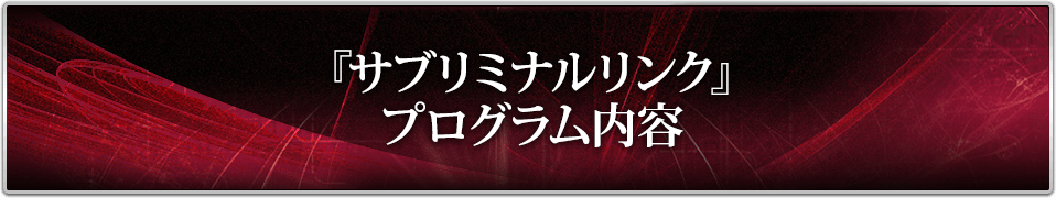 サブリミナルリンク』プログラム内容