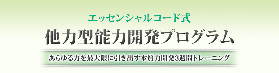 他力型能力開発プログラム